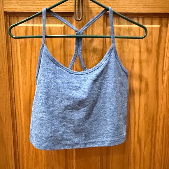 Beyond Yoga Spacedye Slim Racerback Cropped Tank Serene/Hazy Blue - XL - Picture 2 of 5
